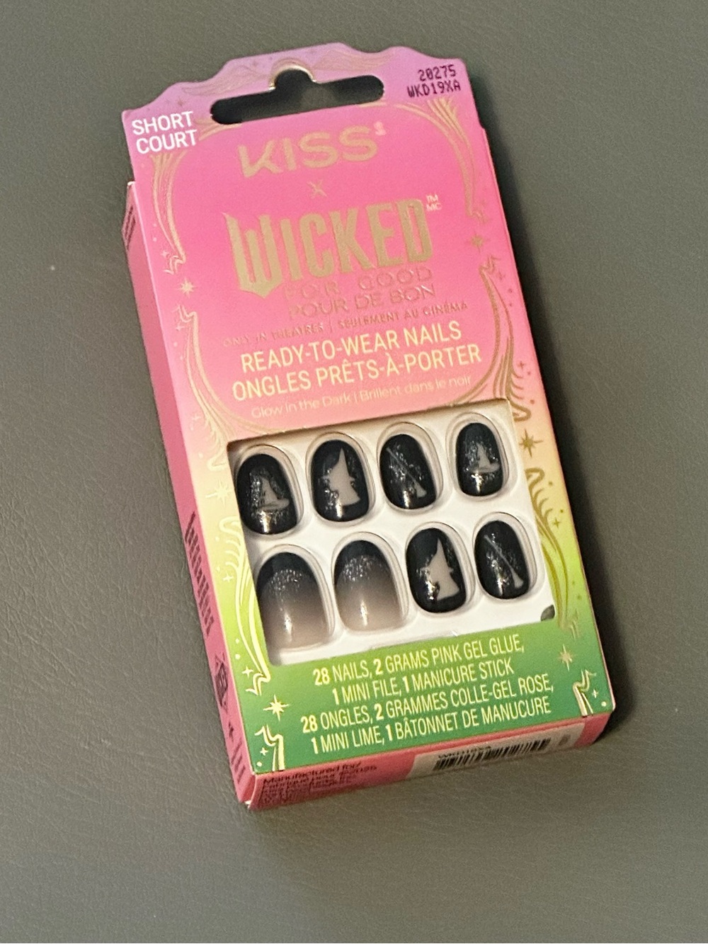 NWT WICKED Glow in the Dark press on nails